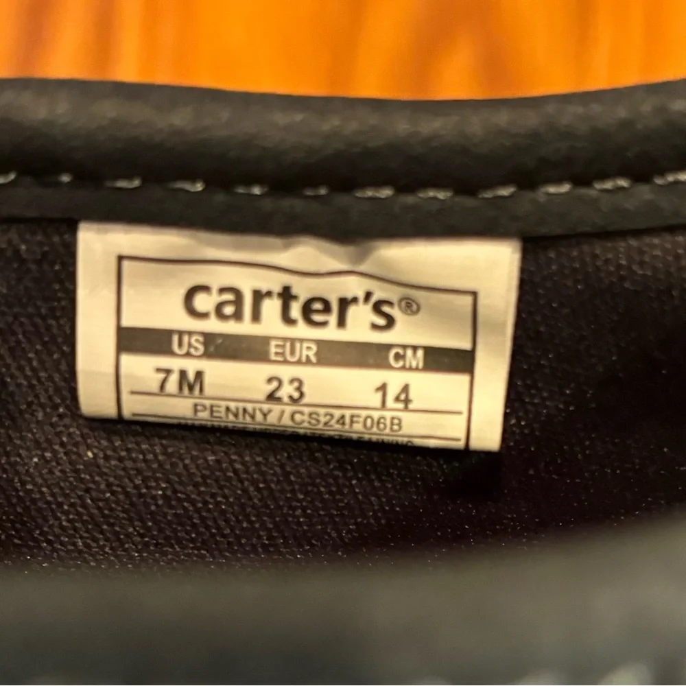 Carter's Penny (CS24FO6B) Toddler Slip-On Sneakers Size 7 Navy Casual Shoe NWT